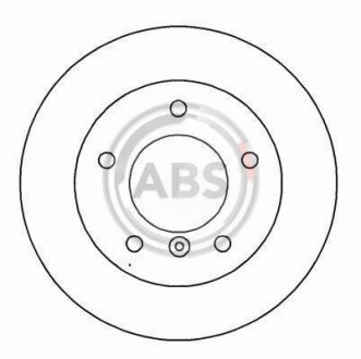 Диск гальмівний A.B.S. 15782