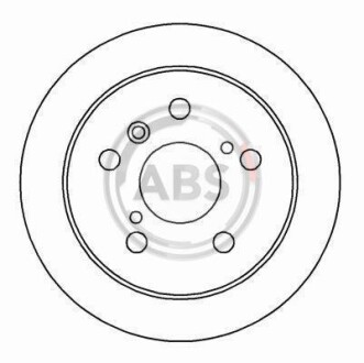 Гальмівний диск задн. Camry/ES 96-02 A.B.S. 16229