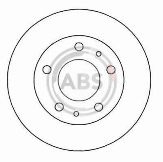 Гальмівний диск перед. Boxer/Ducato/Jumper (06-21) A.B.S. 16292 (фото 1)