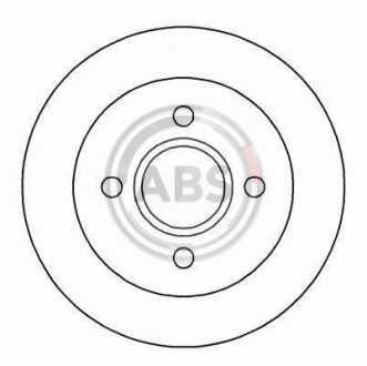 Тормозной диск задн. Fiesta/Focus/Scorpio/Sierra/Chimaera/Kallista 82- A.B.S. 16375