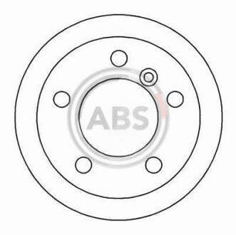 Гальмівний диск задн. G Series/W461/W463/LT/W901 (89-21) A.B.S. 16454 (фото 1)