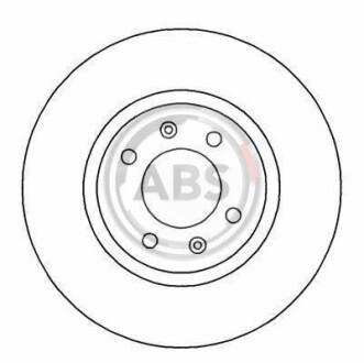 Гальмівний диск перед. 406/Xantia (96-04) A.B.S. 16649