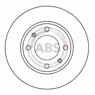 Диск гальмівний A.B.S. 16876