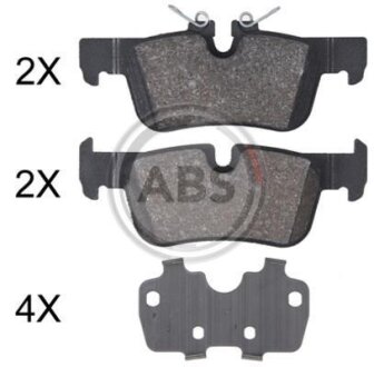 Колодки гальмівні дискові A.B.S. 35030 (фото 1)