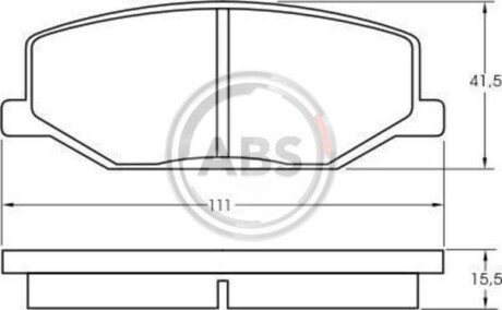 Гальмівні колодки перед. Jumny 91- A.B.S. 36179