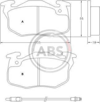 Фото 1 - колодки дискового тормоза A.B.S. 36565 Колодки дискового тормоза A.B.S. 36565 (фото 1)