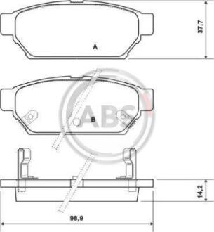 Гальмівні колодки дискові A.B.S. 36864 (фото 1)