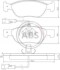 Гальмівні колодки перед. Fiat Bravo/Marea 96-02 (ATE) (156,3x52,6x17,6) 36893