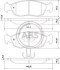 Гальмівні колодки перед. Peugeot 306/Citroen Xsara 94-02 (ATE) 36978