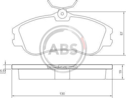 Гальмівні колодки перед. Berlingo/Partner 96-01 (Lucas) A.B.S. 37152