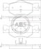 Комплект гальмівних колодок 37255