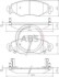 Колодки гальмівні перед. Yaris (01-05) 37309