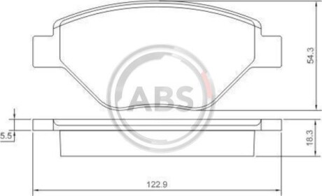 Колодки гальмівні перед. Megane (03-08) A.B.S. 37398