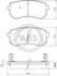 Гальмівні колодки зад. Hyundai Accent/Kia Rio/Ceed 05- (mando) 37515