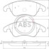 Тормозные колодки перед. MB C/E-класс (W204/W212) 07- 37586