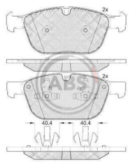 Тормозные колодки перед. XC60/XC90 02- 2.0-4.4 A.B.S. 37750