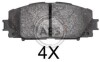 Колодки гальмівні пер. Prius 08- 37755