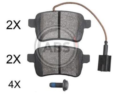 Комплект гальмівних колодок A.B.S. 37775 (фото 1)