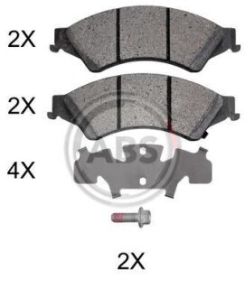 Комплект гальмівних колодок A.B.S. 37973 (фото 1)