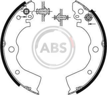 Колодки гальмівні задн. Almera/100NX/Sunny 90-00 A.B.S. 8913