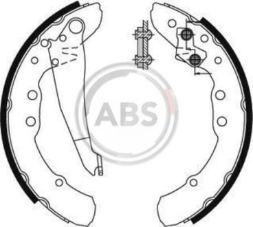 Колодки тормозные задн. Audi 100/80/Caddy/Golf/Jetta (87-04) A.B.S. 8921