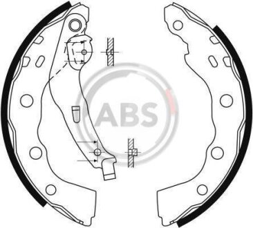Фото 1 - комплект гальмівних колодок A.B.S. 9088 Комплект гальмівних колодок A.B.S. 9088 (фото 1)