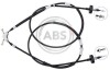 Трос ручного гальма зад. Astra G 98- (диск) (1593/1400x2) (Bosch) K12046
