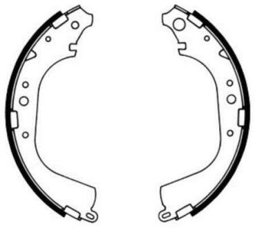 Гальмівні колодки, барабанні ABE C02039ABE