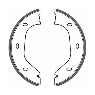 Гальмівні колодки, барабанні ABE CRB000ABE