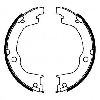 Гальмівні колодки, барабанні ABE CRX002ABE