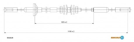 Тросик сцепления ADRIAUTO 03.0119