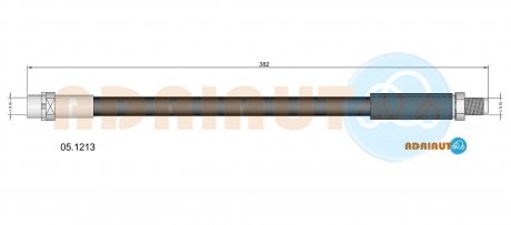 BMW Шланг тормозной передн. E38 ADRIAUTO 05.1213