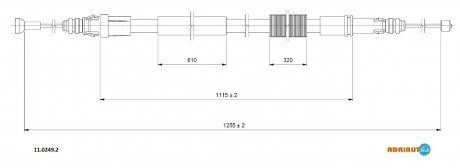Тросик ADRIAUTO 11.0249.2