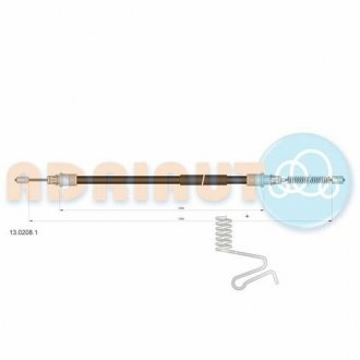 Трос ручного гальма FORD ADRIAUTO 13.0208.1