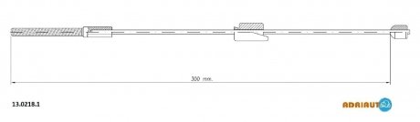 Тросик стояночного тормоза ADRIAUTO 1302181