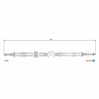 Тросик стояночного тормоза ADRIAUTO 13.0248 (фото 1)