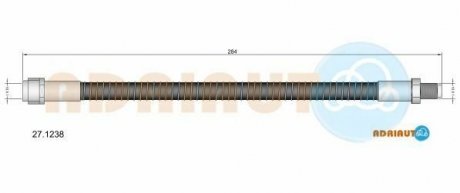 DB Шланг тормозной зад. W211/220 98- ADRIAUTO 27.1238