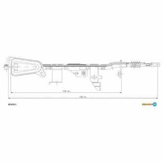 Тросик стояночного тормоза ADRIAUTO 28.0239.1