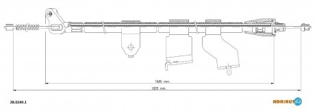 Трос стояночного гальма ADRIAUTO 28.0249.1