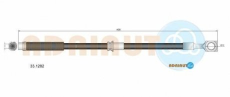 OPEL Шланг тормозн.передн. Vectra C 02- ADRIAUTO 33.1282