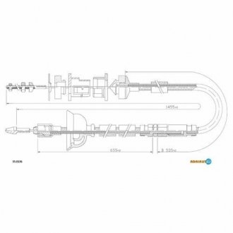 Трос зчеплення ADRIAUTO 35.0136