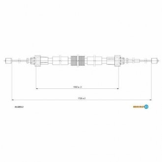 Трос гальмівний RENAULT/DACIA Duster "11>> ADRIAUTO 41.0201.2