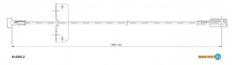 Трос зупиночних гальм ADRIAUTO 41.0205.2