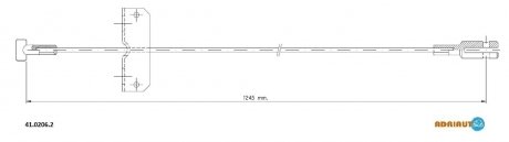 Трос стояночного гальма ADRIAUTO 41.0206.2
