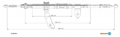 Трос зупиночних гальм ADRIAUTO 52.0210.2