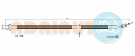 Шланг тормозной пер. прав. TOYOTA Avensis -03 ADRIAUTO 52.1282