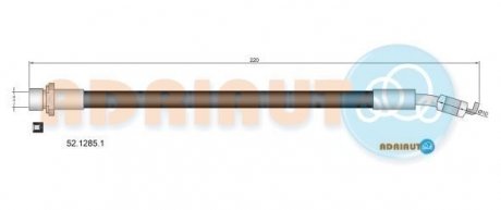 Шланг гальм. задн. TOYOTA AURIS -12 ADRIAUTO 52.1285.1