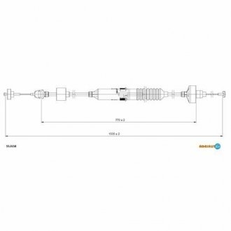 Тросик сцепления ADRIAUTO 55.0158