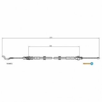Трос ручного тормоза VW TRANSPORTER T5 ADRIAUTO 55.0205.1