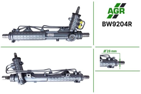 Рульова рейка з ГПК, відновлена, BMW 3 09.90-02.98;BMW 3 Compact 03.94-08.00 AGR BW9204R